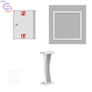 GRAS HW-25N-KP-30 SLIM 165 Hydrant wewnętrzny DN25 biały RAL9010 30m wąż