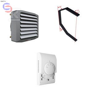 FLOWAIR LEO L2 Nagrzewnica wodna 0,6x0,67x0,55m 19,74kg DMT711