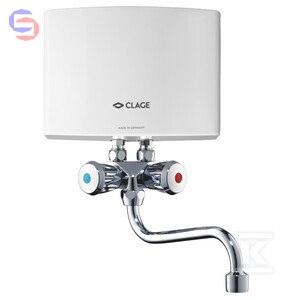 CLAGE MI3 BAT Przepływowy podgrzewacz wody 3,5 kW 230V hydrauliczny