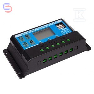 REGULATOR SOLARNY SOL PWM 10A [2 X GNIAZ VOLT