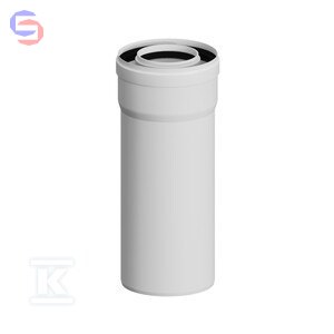 ONNLINE Rura kominowa koncentryczna PP DN60/100 L500mm z uszczelką EPDM