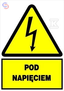 NO 74X105S TABLI.(POD NAPIĘCIEM) NAKLEJ ONNLINE
