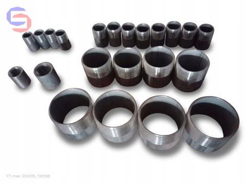 Króćce Mufy Nierdzewne 316L Mix DN15-DN50 22szt ZESTAW