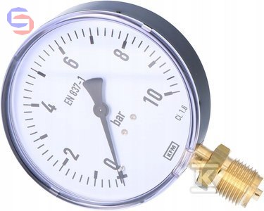MANOMETR 111.10.100 G1/2 0-10BAR STAL WIKA