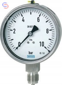 MANOMETR 232.50NS63,G1/4"B,0-10BAR ST.N. WIKA