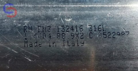 Trójnik Kwasoodporny 316L 88,9x2 mm DN80