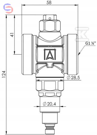 ZAWÓR ANTYZAMROŻENIOWY AAV 300, G1 1/4 AFRISO