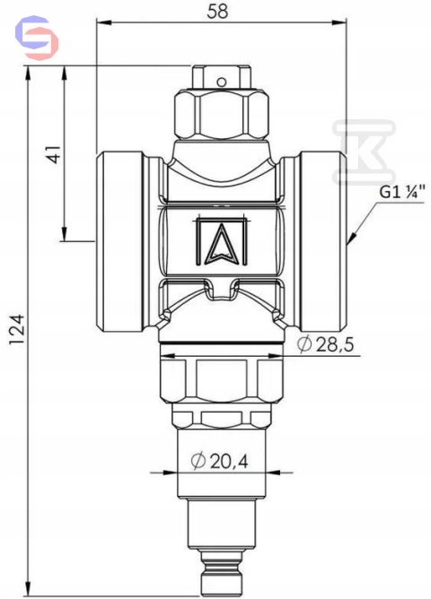 ZAWÓR ANTYZAMROŻENIOWY AAV 300, G1 1/4 AFRISO