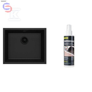 ZLEW PODW.CORDA NERO+IMPREG.200 ML DEANTE