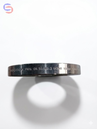 Echjay Forgings Kołnierz stalowy płaski DN50 PN16 stal nierdzewna 1.4541 AISI 321