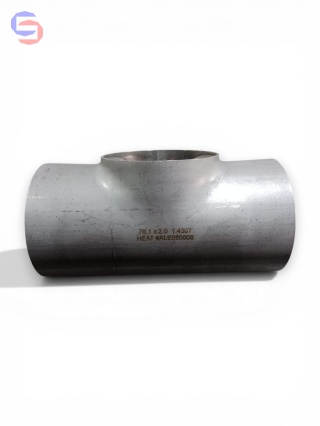 Raccortubi Trójnik nierdzewny 76,1x2,0 mm DN65 1.4307 (304L)