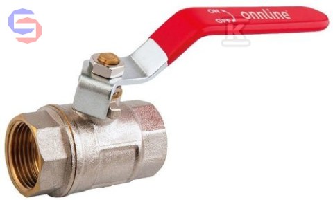 ONNLINE ONNLINE Zawór kulowy DN15 PN25 1/2" GW/GW stalowa dźwignia