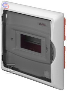 ONNLINE Rozdzielnica podtynkowa 1x6 modułowa IP40 szyba dymna 2511-11
