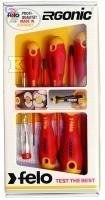 FELO Zestaw 5 Wkrętaków VDE Ergonic + Próbnik Napięcia + Magnetyzer