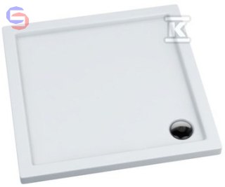 SCHEDPOL CASPAR Brodzik akrylowy kwadrat 90x90x3 cm