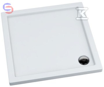 SCHEDPOL CASPAR Brodzik akrylowy kwadrat 90x90x3 cm