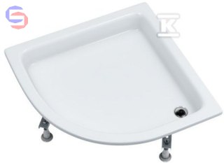 SCHEDPOL ZEFIR Brodzik akrylowy półokrągły R55 80x80x13cm 11.5kg