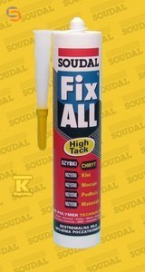 SOUDAL FIX ALL High Tack Klej Uszczelniacz Hybrydowy 290ml Biały