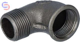 OPAL Kolano nakrętno-wkrętne WZ 1" czarne A4 92-6S