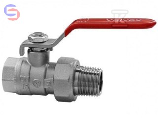 VALVEX ONYX Zawór kulowy niklowany 3/4" GW/Śrubunek PN40 DSt