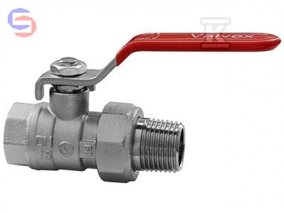 VALVEX ONYX Zawór kulowy niklowany 3/4" GW/Śrubunek PN40 DSt