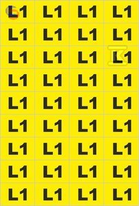 ONNLINE NOZ-L1 Tablica oznacznikowa FAZA L1 36 naklejek