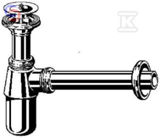 VIEGA Syfon umywalkowy butelkowy 5/4" mosiądz chromowany