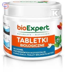 BIOEXPERT Tabletki biologiczne 12 szt. do szamb 0,31kg