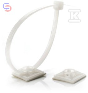 ONNLINE HW-3AC Uchwyt samoprzylepny nylon 19x19mm 100szt