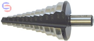 HAUPA Wiertło stopniowe kombi HSS metryczne 0,05x0,05x0,14m