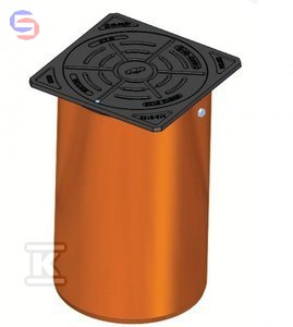 KZO WŁAZY KANAŁOWE TELESKOPOWE ŻELIWNE Właz teleskopowy kwadratowy D400 z rurą 315x50mm