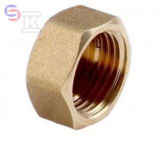 ONNLINE Zaślepka mosiężna gwintowana 1" żółta HAO696