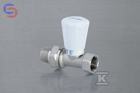VALVEX ACTIV PLUS Zawór grzejnikowy prosty 1/2" niklowany