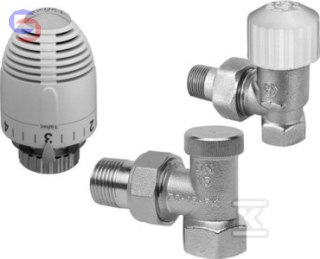 VALVEX VECTOR MAX Zestaw termostatyczny kątowy 1/2" niklowany 0.6kg