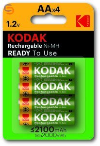 KODAK Akumulatory NiMH AA LR6 2100mAh Ready To Use, 4 sztuki