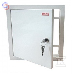 ONNLINE Drzwiczki rewizyjne 30x30 metalowe podtynkowe z zamkiem 2327179011