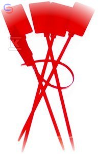 ONNLINE GTI-300RED Opaska kablowa czerwona 0,36x0,05m