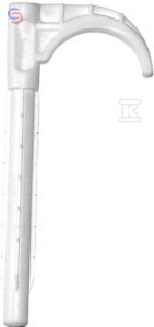 ONNLINE Hak plastikowy do rur pojedynczy 10mm 117x240x243mm 8g