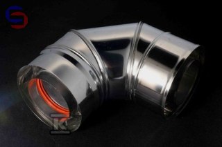 KRZYS-POL SKK Kolano kominowe 90° 80/125 mm kondensacyjno-turbo