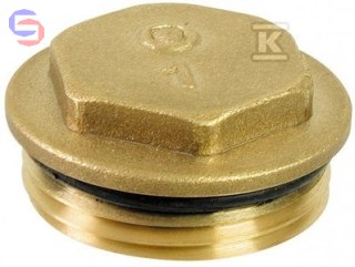 ONNLINE Korek kolektora G1" mosiężny śrutowany 17x35x35mm