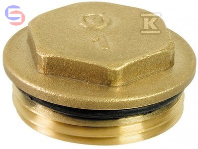ONNLINE Korek kolektora G1" mosiężny śrutowany 17x35x35mm