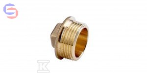 FERRO Korek mosiężny 3/4" żółty KOR4Z