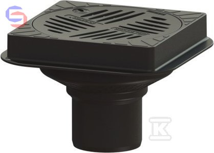 KESSEL Nasadka Ecoguss kwadratowa DN100 0,34x0,34x0,215m