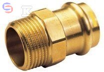 CONEX BPRESS GAS 54x2 mm Nypel przejściowy GZ mosiądz