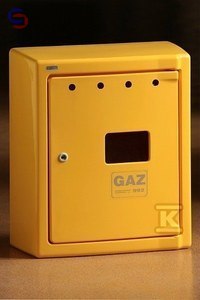 KEN BAARD Obudowa gazomierza G66/P 0.62x0.27x0.62m 5.8kg żółta zamknięta