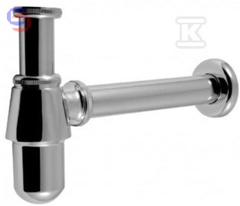 ONNLINE Półsyfon butelkowy G1.1/4"x32mm chrom regulowany odpływ 320mm