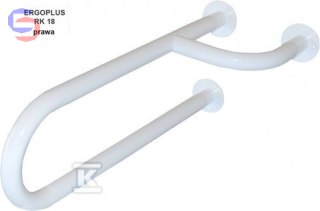 EKOTECH CLASSIC Poręcz nieruchoma prawa 60cm biała