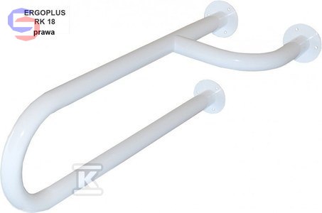 EKOTECH CLASSIC Poręcz nieruchoma prawa 60cm biała