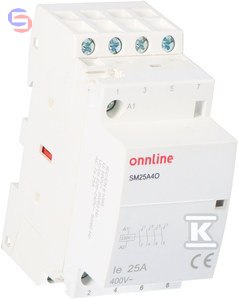 ONNLINE Stycznik modułowy SM25A4O 4NO 25A 230V AC