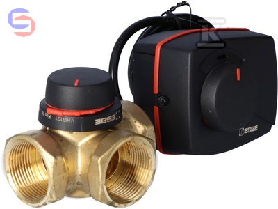 ESBE VRG131 DN32 Zawór 3-drogowy + Siłownik ARA 661 230V AC